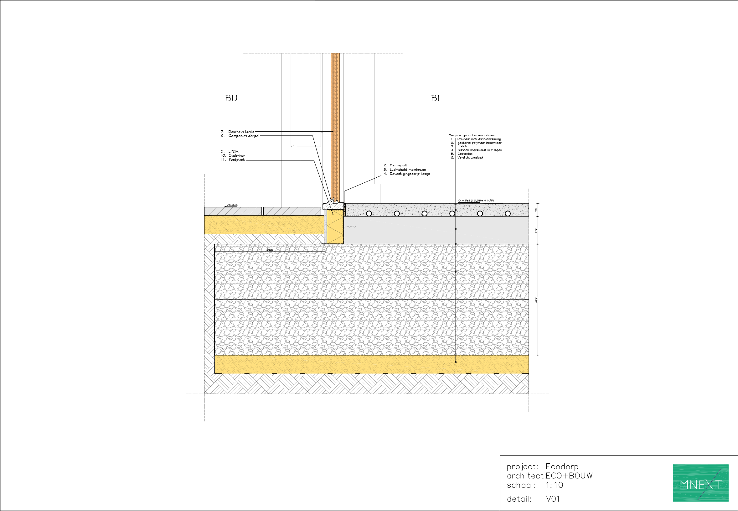 ECO+BOUW - V01 Wand maaiveld