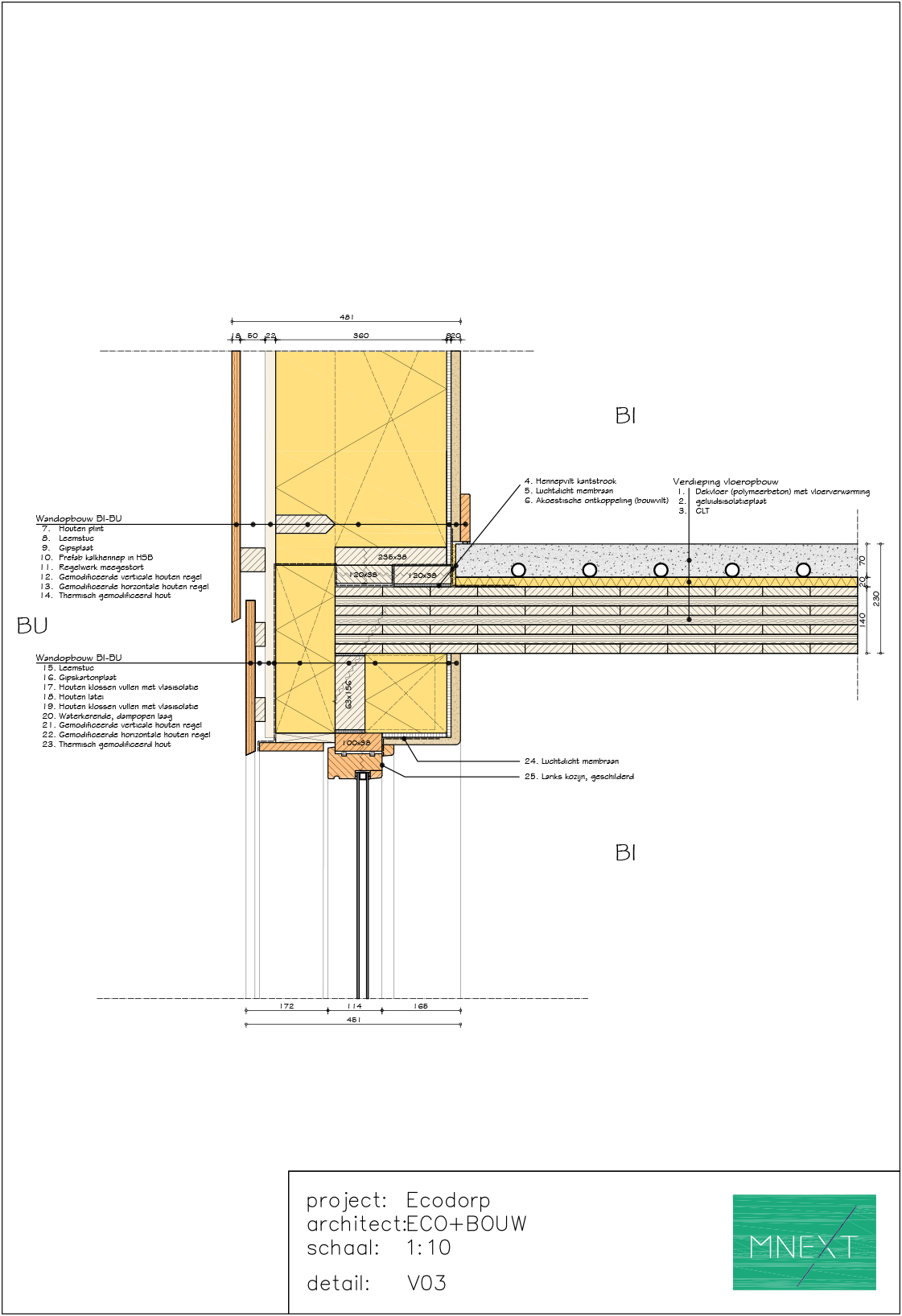ECO+BOUW - V03 Wand vloer