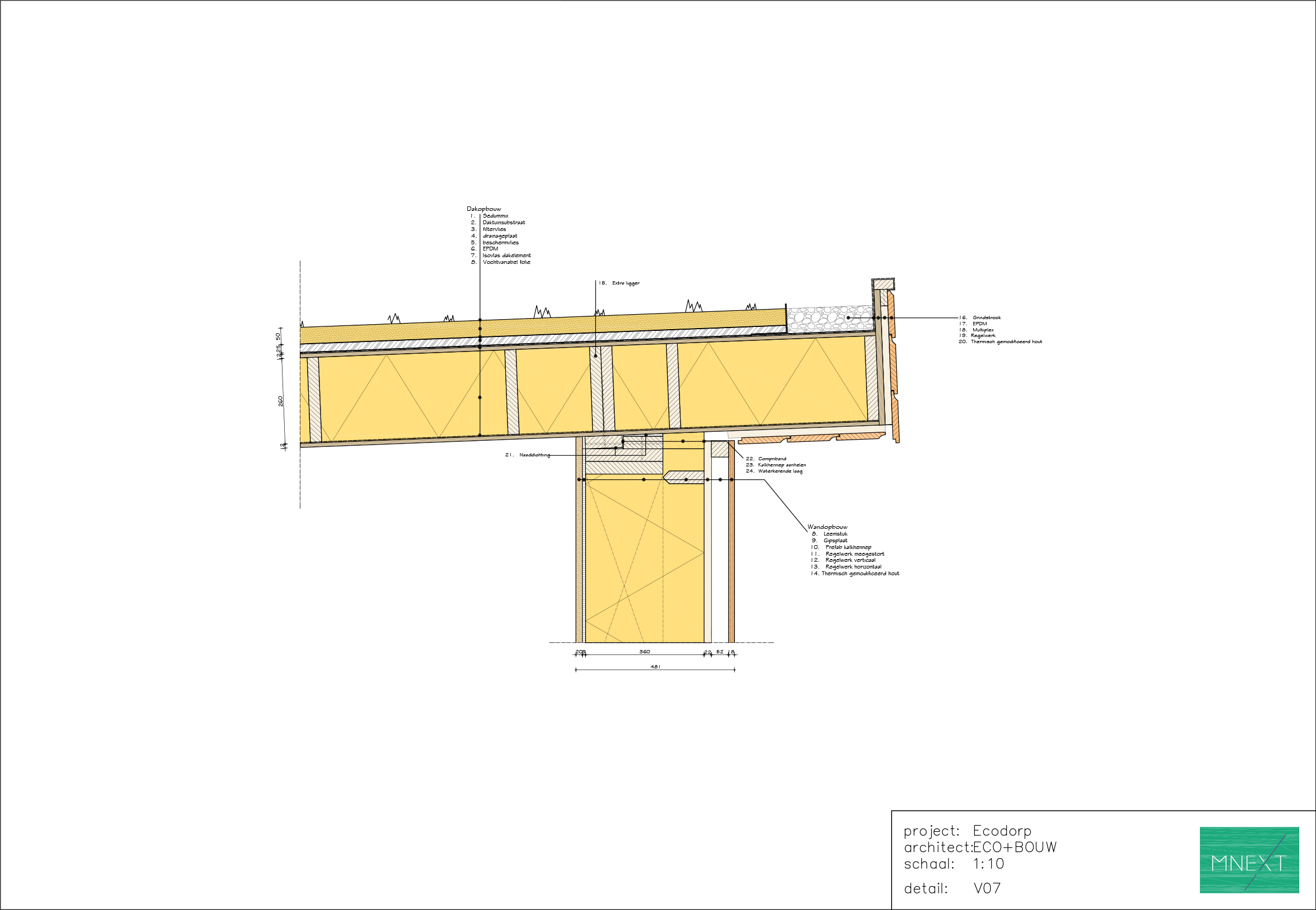 ECO+BOUW - V07 Wand dak