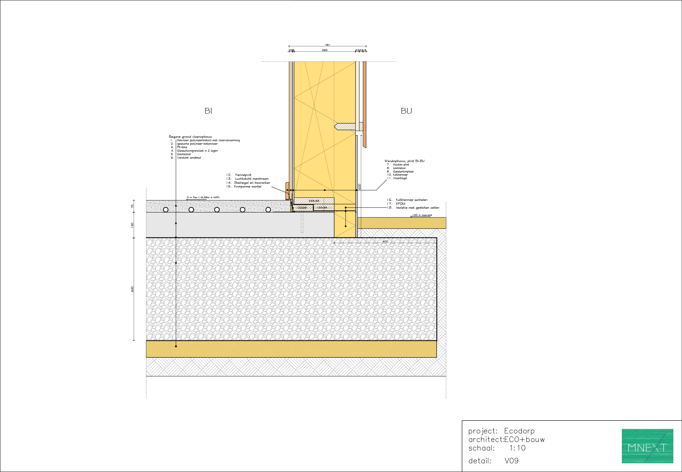 ECO+BOUW - V09 Wand maaiveld