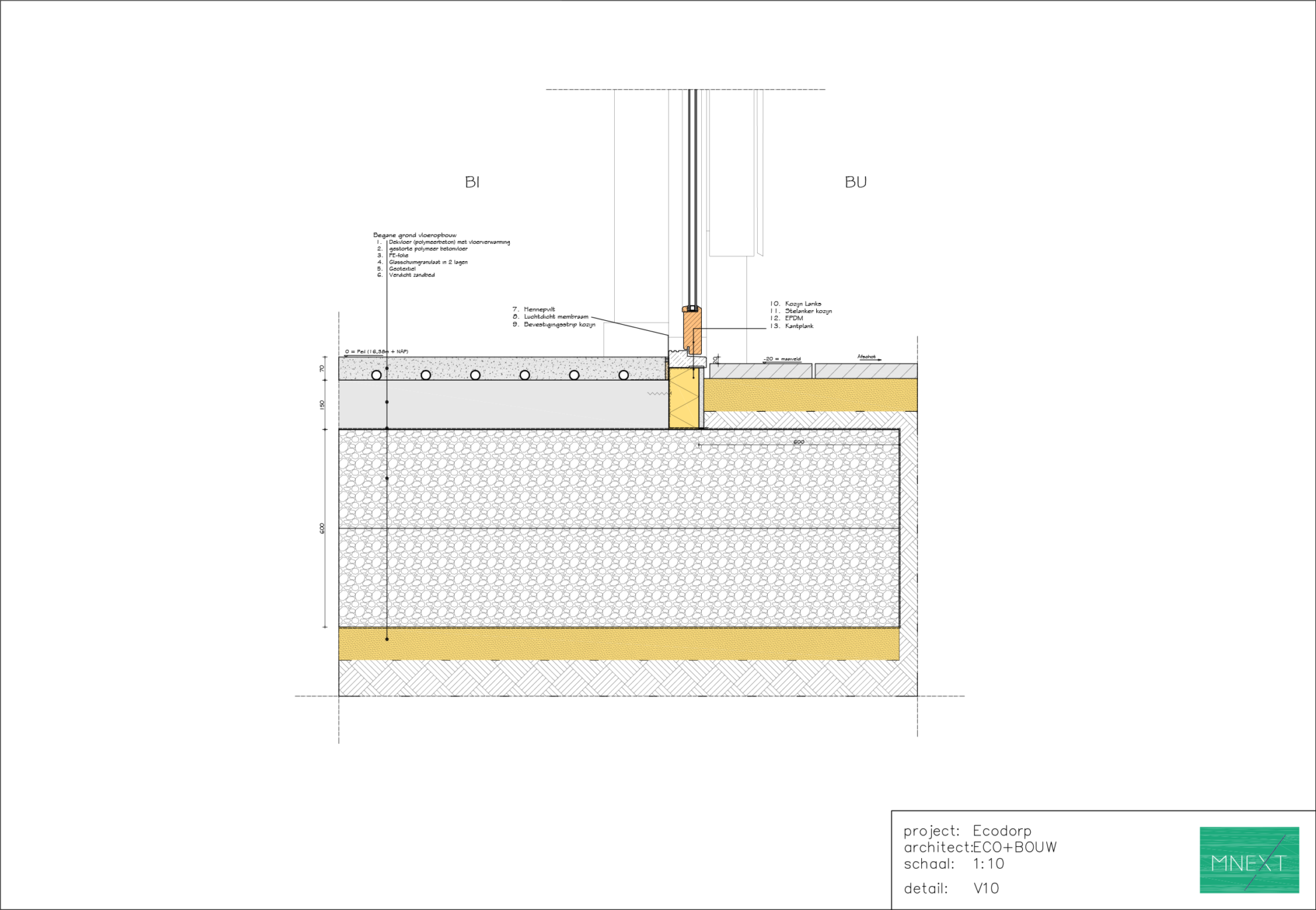 ECO+BOUW - V10 Wand maaiveld